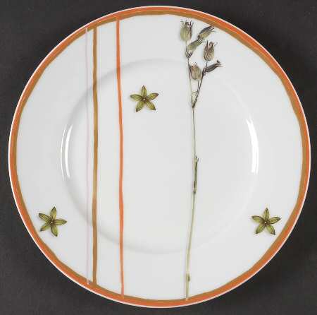 Nature White Dessert Luncheon Plate