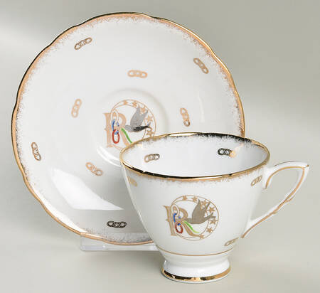 Rebekah Footed Cup & Saucer Set