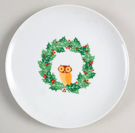 Holiday Hoot Salad Plate