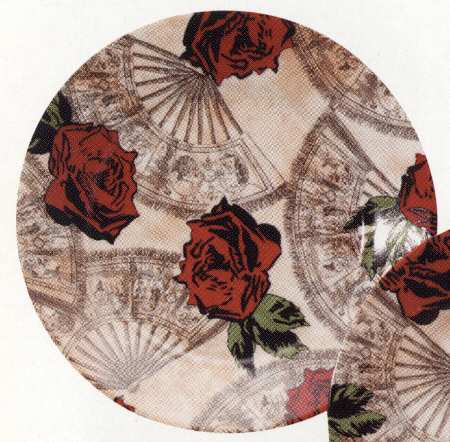 Antique Fans Dinner Plate