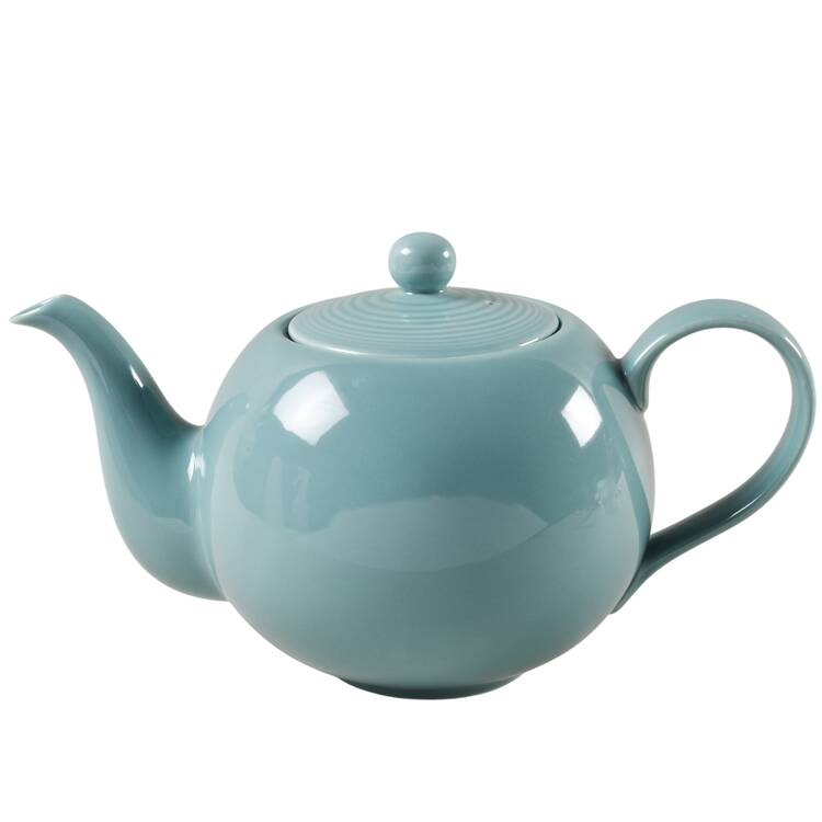 Maze Teal Teapot & Lid