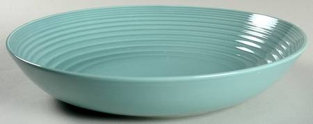 Maze Teal 11" Round Serving Bowl