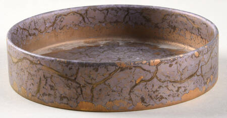 Gold Fire Round Dish