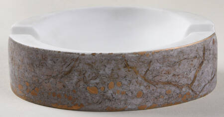Gold Fire 5" Oval Ashtray