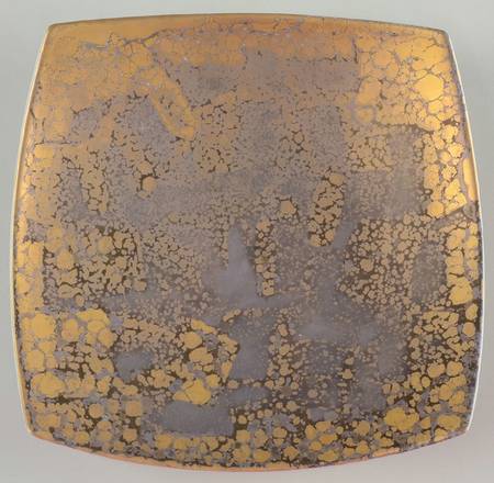 Gold Fire 7" Square Tray