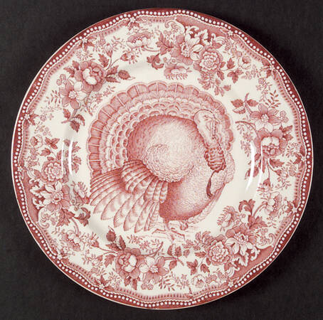 Tonquin Red (Turkey Center) by Royal Staffordshire