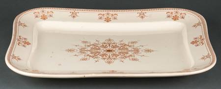 Versailles Brown 18" Rectangular Serving Platter