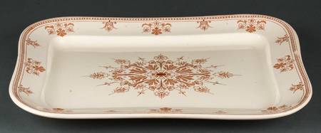 Versailles Brown 16" Rectangular Serving Platter