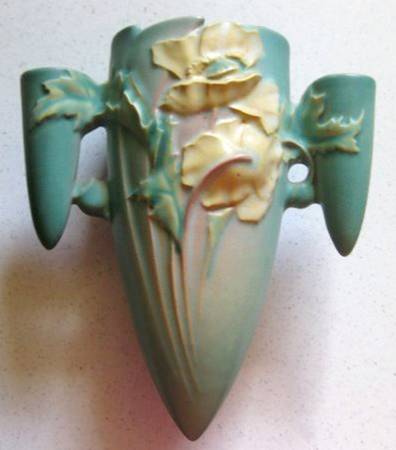 Poppy Blue 8" Wall Pocket Vase