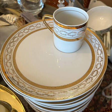 Elegante Snack Plate & Cup Set