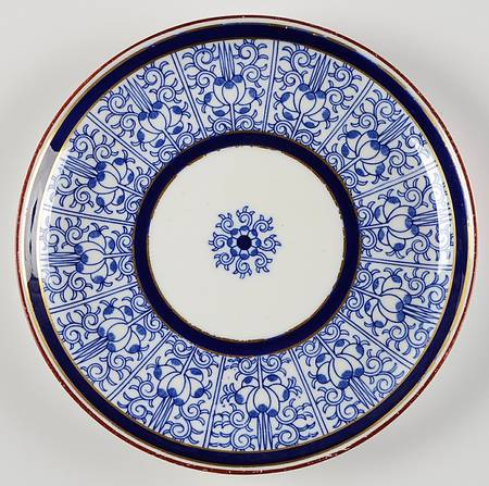 9624 Blue Luncheon Plate