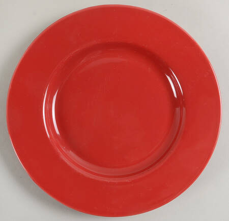 Red Salad Plate