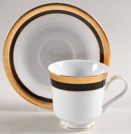 6651 Footed Cup & Saucer Set