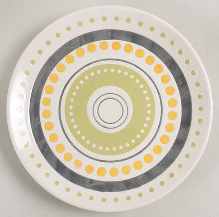 Circles and Dots Salad Plate