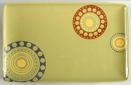 Circles and Dots 12" Rectangular Serving Platter