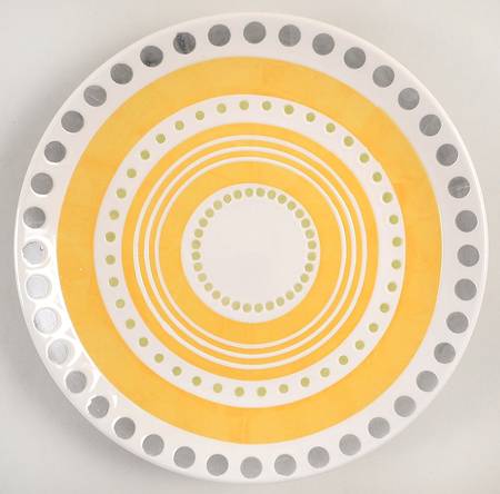 Circles and Dots Salad Plate