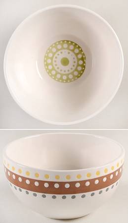 Circles and Dots Soup/Cereal Bowl