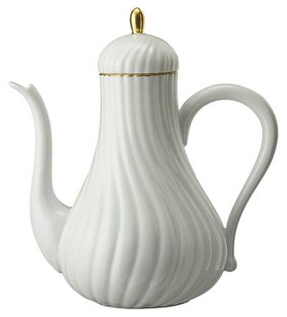 Atlantide Gold Tea/Coffee Pot & Lid
