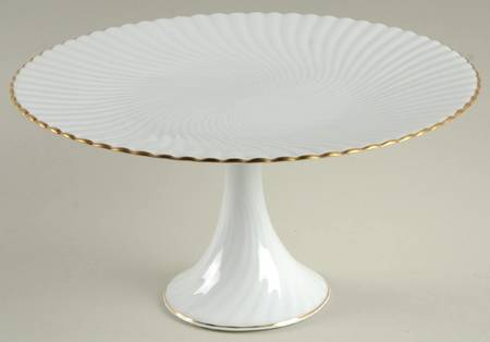 Atlantide Gold 8" Diameter Pedestal Cake Stand