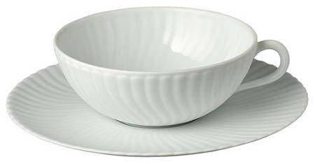 Atlantide Sable Flat Cup & Saucer Set