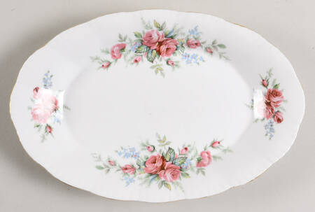 Rambling Rose (Scalloped, Crimped) Underplate for Gravy Boat
