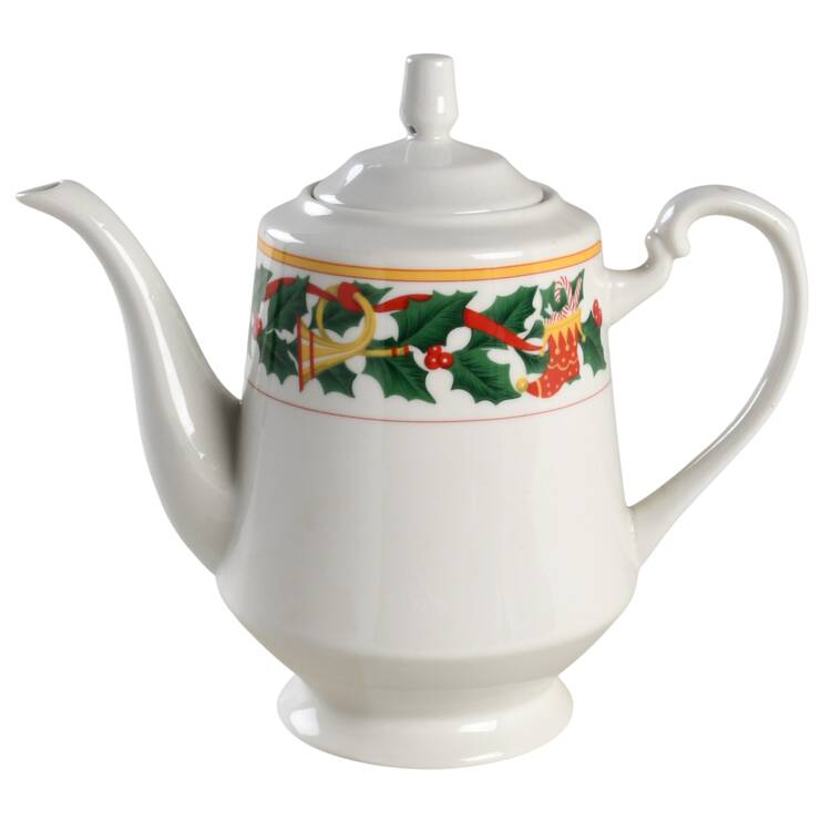 Christmas Morning Coffee Pot & Lid