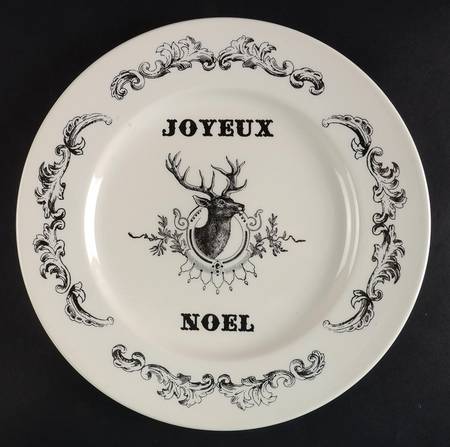 Joyeux Noel 12" Chop Plate (Round Platter)