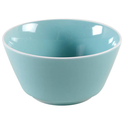 Angled Rim Sunbleached Turquoise Soup/Cereal Bowl