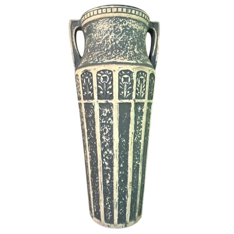 Art Pottery 12" Handled Vase