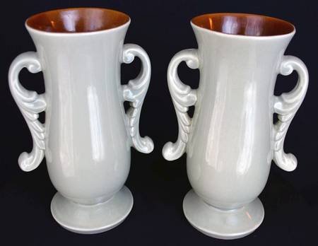Art Pottery 7" Handled Vase