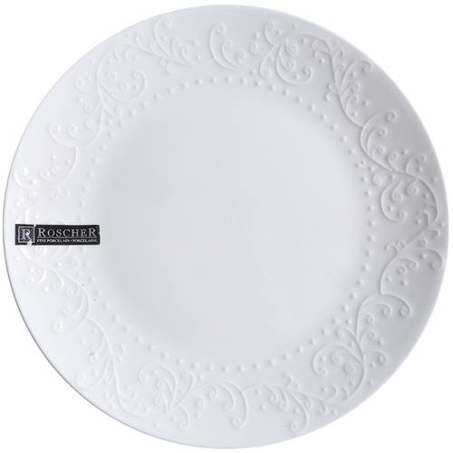 Scroll Hobnail Dinner Plate