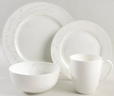 Floral Blossom Luster 4 Piece Place Setting