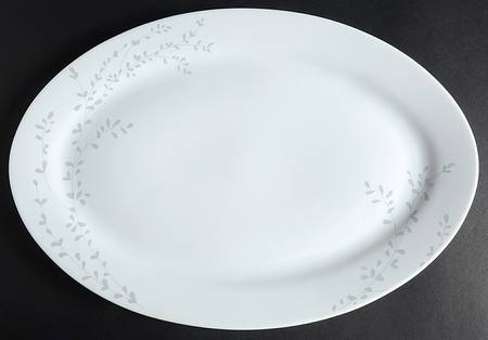 Floral Blossom Luster 13" Oval Serving Platter