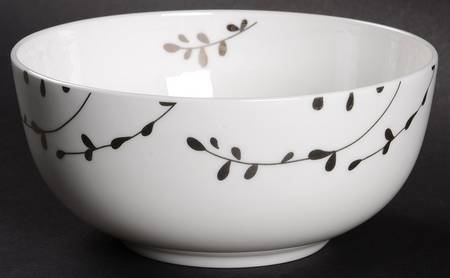 Floral Blossom Platinum Soup/Cereal Bowl