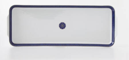 Blue Star Rectangular Cake Plate