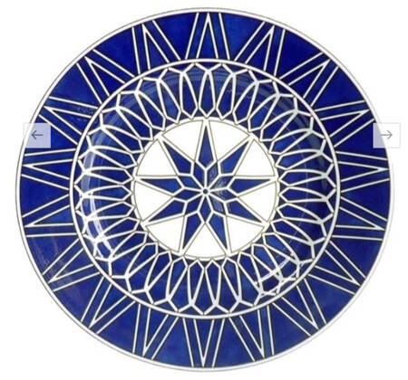 Blue Star Bread & Butter Plate