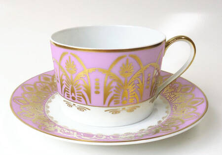 Oasis Purple Flat Cup & Saucer Set