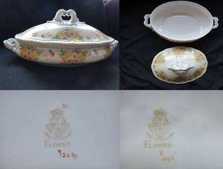 Flores Oval Covered Vegetable