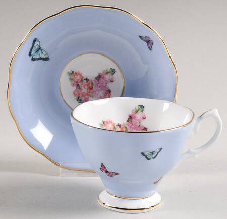 Friendship Footed Cup & Saucer Set