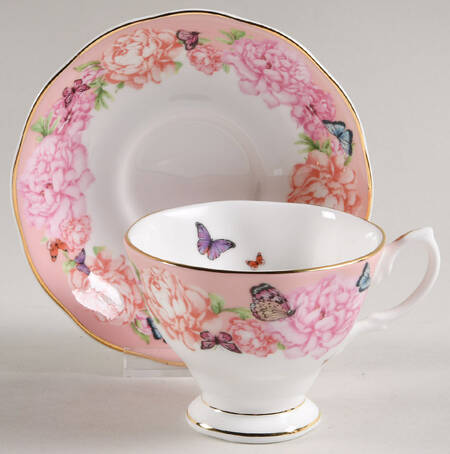 Friendship Footed Cup & Saucer Set