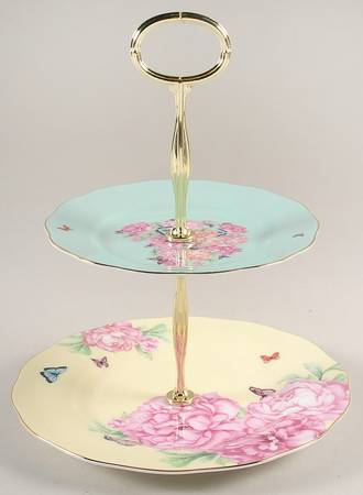Friendship 2-Tiered Serving Tray (Salad & Bread/Butter Plate)
