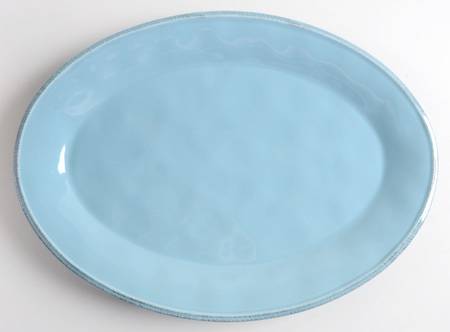 Cucina Agave Blue 14" Oval Serving Platter by Rachael Ray