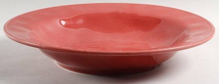 Cucina Cranberry Red 14" Round Vegetable Bowl