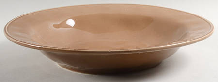Cucina Mushroom Brown 14" Round Vegetable Bowl