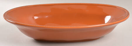 Cucina Pumpkin Orange 12" Oval Serving Bowl