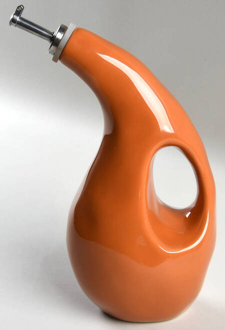 Cucina Pumpkin Orange Oil Jar & Drizzle Spout