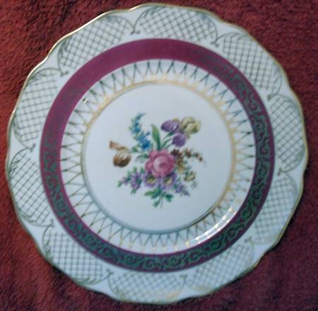 6173 Red Dinner Plate