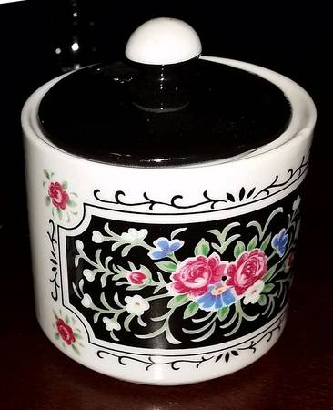 Corsage Sugar Bowl & Lid