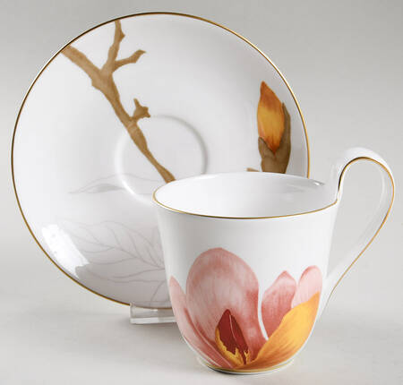 Flora Flat Cup & Saucer Set