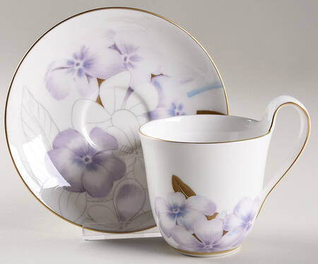 Flora Flat Cup & Saucer Set
